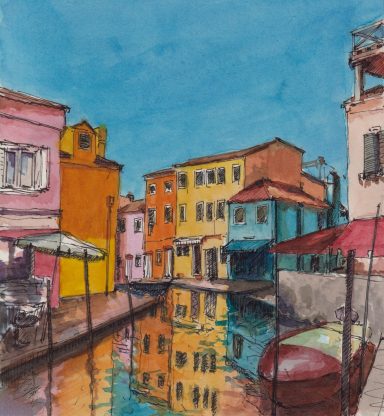 Burnano, Italy, Early Morning II